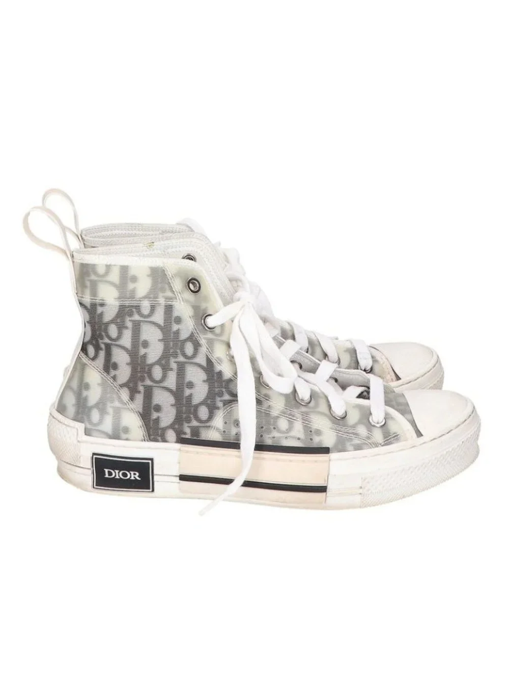 Dior Oblique High Top Sneakers 37 - Picture 4 of 9